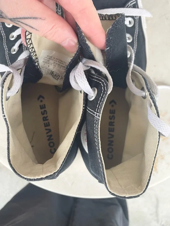 Converse All Star Chuck Taylor black high tops - Picture 7 of 8